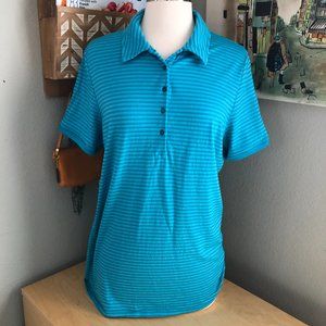 Icebreaker Striped Polo Shirt - Merino Wool
